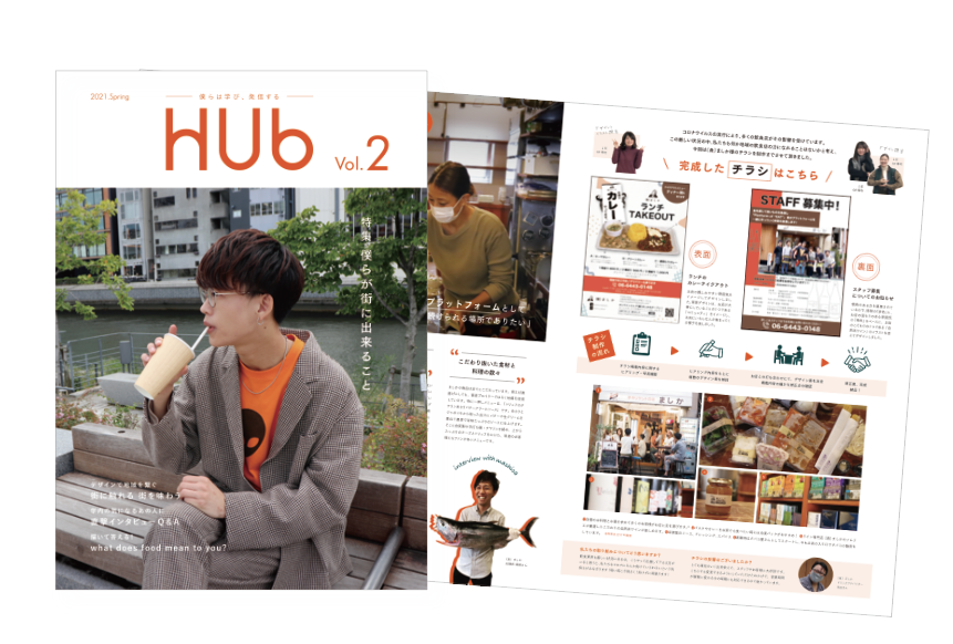 学生広報スタッフによる広報誌「HUb」vol2 発行